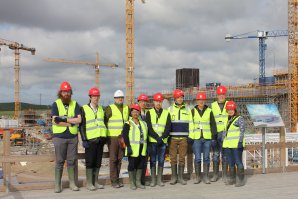 Some participants on an ESS site tour.